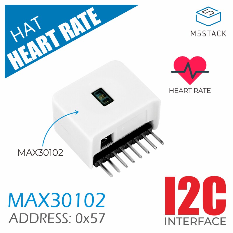 M5Stickc - Offizieller M5StickC Herzfrequenz- und Blutsauerstoffsensor MAX30102