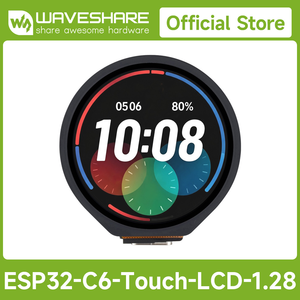 Waveshare Esp32 - ESP32-C6 1,28-Zoll Touch-LCD-Display Entwicklungsboard, 240 ×