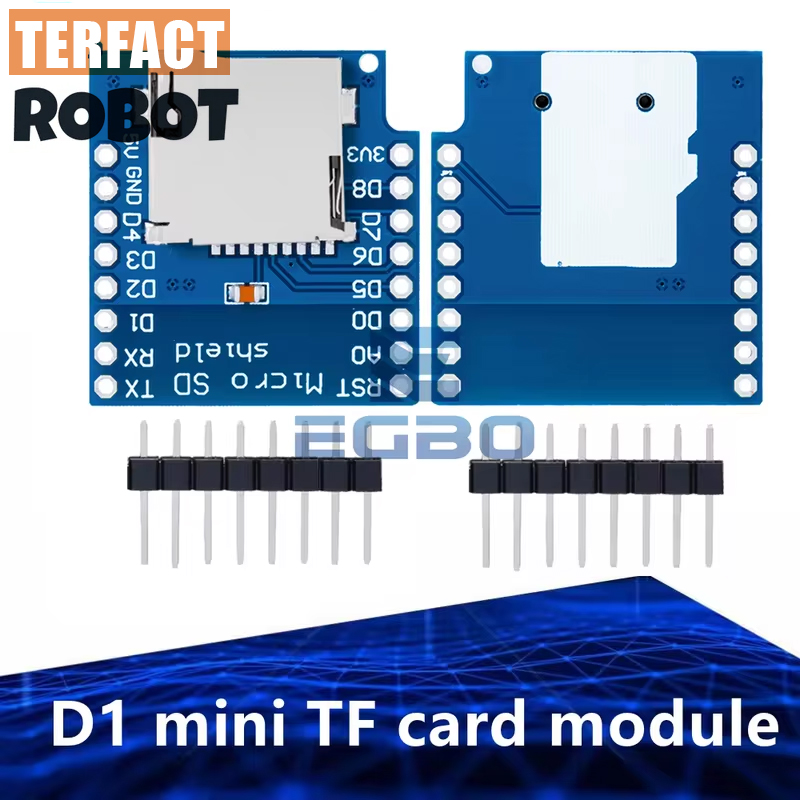 Wemos D1 Mini - TERFACT ROBOT Micro SD TF-Karten-Speichererweiterungsmodul |