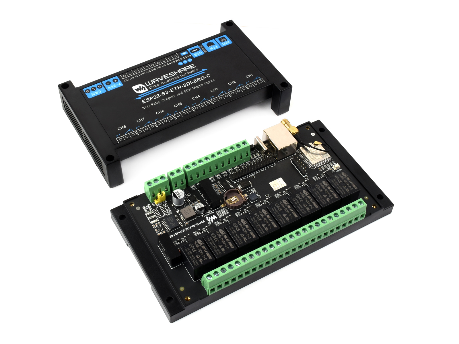 Industrielles 8-Kanal-ESP32-S3 – Waveshare Esp32 Bewertung und Preis